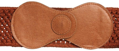 20% OFF on Khoobsurati Women Casual Brown Artificial Leather, Fabric Belt Brown