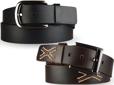 55% OFF on Shopatplaces Men Casual Brown Genuine Leather Belt Brown-8