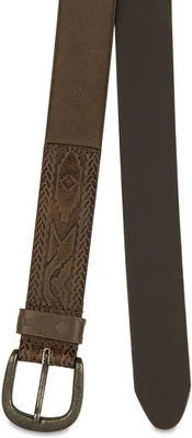 72% OFF on Paradigm Design Lab Men Casual Brown Genuine Leather Belt Brown