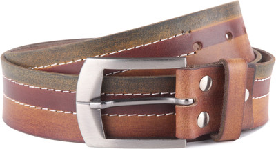 85% OFF on WildHorn Men Casual Brown Genuine Leather Belt Brown