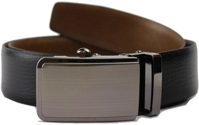 Doc & Mark Men Formal Brown, Black Genuine Leather Reversible Belt Brown, Black