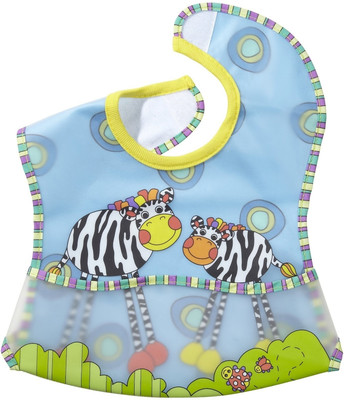 Sassy EZ - Clean Pocketed Feeding Zebra Imprint Bib Sassy EZ - Clean Pocketed Feeding Zebra Imprint Bib