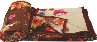 48% OFF on Dexim Floral Double Top Sheet