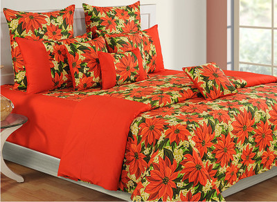 16% OFF on Swayam Cotton Floral Double Bedsheet