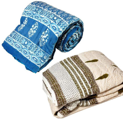 55% OFF on Little India Self Design Single Quilt