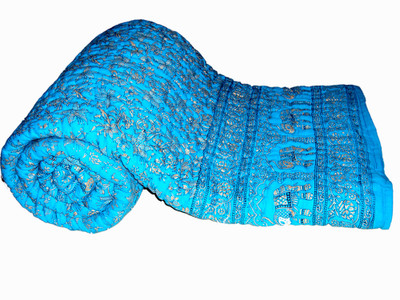 61% OFF on Vivid Rajasthan Floral Double Quilt & Comforter