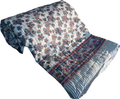 41% OFF on Jaipur Art and Craft Floral Double Top Sheet