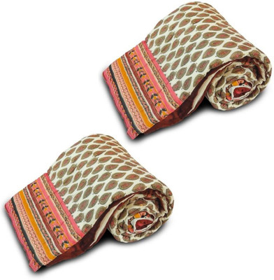 56% OFF on Little India Self Design Single Quilt