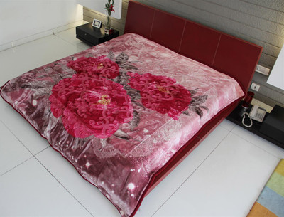 22% OFF on Youngman Floral Double Top Sheet