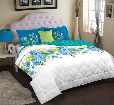 Portico New York Cotton Printed Single Bedsheet 1 Bed Sheet, 1 Pillow Covers, Multicolor Portico New York Cotton Printed Single Bedsheet 1 Bed Sheet, 1 Pillow Covers, Multicolor