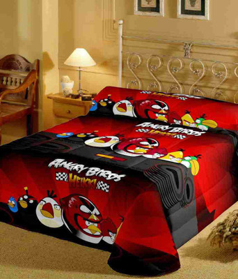 60% OFF on Furry Printed Single Quilt