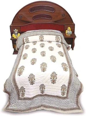 41% OFF on Jaipur Raga Floral Single Quilt & Comforter