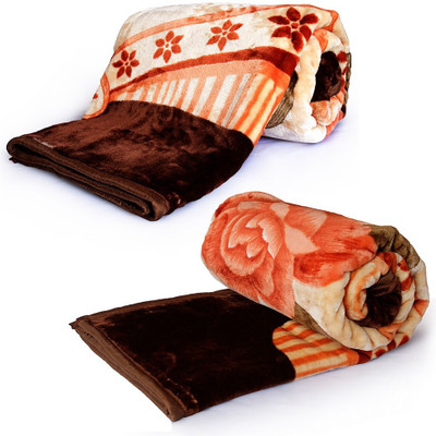 37% OFF on Textile India Floral Double Top Sheet