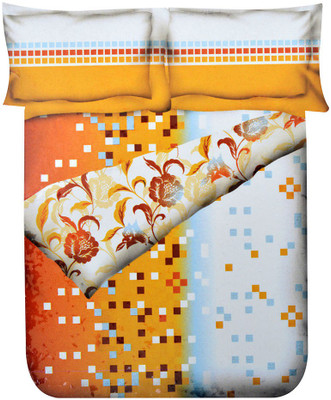 60% OFF on At Home Self Design Double Comforter