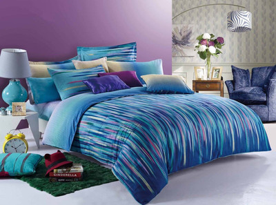 14% OFF on Zyne Cotton Abstract King Bedsheet