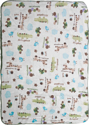 MeeMee Printed Single Blanket Green MeeMee Printed Single Blanket Green