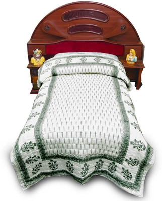 42% OFF on Jaipur Raga Floral Single Quilt & Comforter