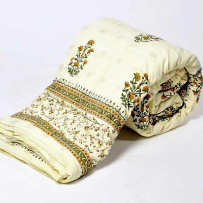 25% OFF on Sunshine Rajasthan Abstract Double Quilt