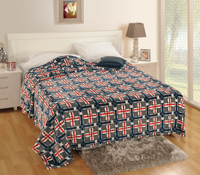 50% OFF on Shital Checkered Double Top Sheet