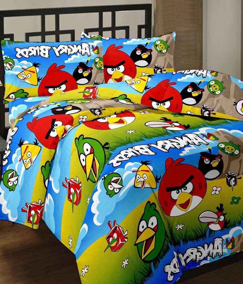 63% OFF on Ayushi Craft & Fashions Cotton Printed Single Bedsheet 1 Bed Sheet, 1 Pillow, Multicolor