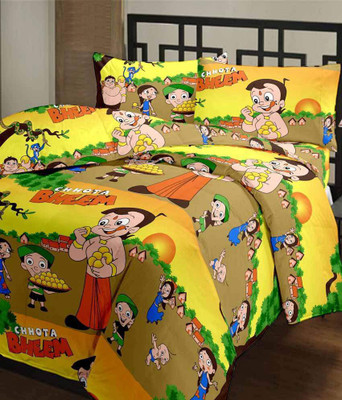 67% OFF on Ayushi Craft & Fashions Cotton Printed Single Bedsheet 1 Bed Sheet, 1 Pillow, Multicolor