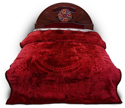 41% OFF on Sunshine Rajasthan Embroidered Double Top Sheet