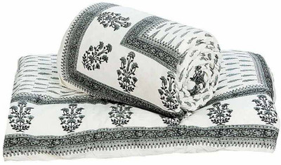 55% OFF on Little India Self Design Double Comforter