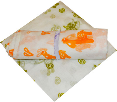 45% OFF on Ireeya Cartoon Double Blanket White, Orange