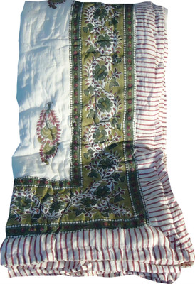 41% OFF on Jaipur Art and Craft Floral Single Top Sheet