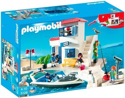 Playmobil Harbor Police Station with Speedboat Playmobil Harbor Police Station with Speedboat
