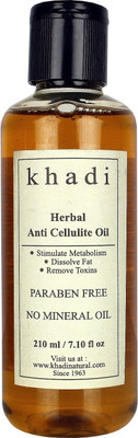Khadi Herbal Anti Cellulite Oil (Paraben Free) - 210 Ml
