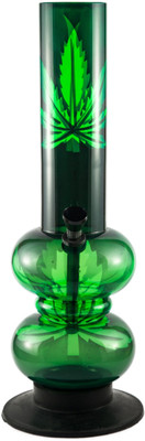 36% OFF on India Bongs Black And Green Double Bubble Leaf Acrylic Bong 36% OFF on India Bongs Black And Green Double Bubble Leaf Acrylic Bong