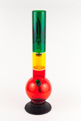 31% OFF on India Bongs Leaf Rasta Single Percolator Acrylic Bong 31% OFF on India Bongs Leaf Rasta Single Percolator Acrylic Bong
