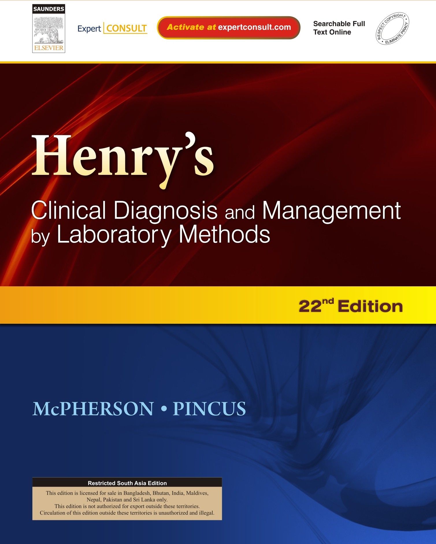 Henry's Clinical Diagnosis and Management by Laboratory Methods 22ED