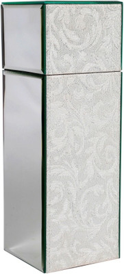 10% OFF on Treasure Hunt Floral Shimmer Fabric Glass Bottle Rack 10% OFF on Treasure Hunt Floral Shimmer Fabric Glass Bottle Rack