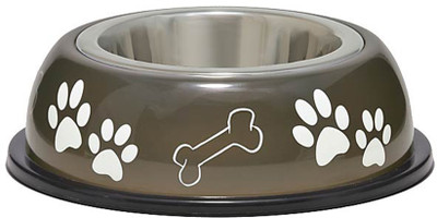 1% OFF on Heureux Single Diner Stainless Steel Bowl Black, Pack of 1