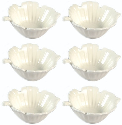 43% OFF on Cynopal Snack Dish Porcelain Bowl Set White, Pack of 6