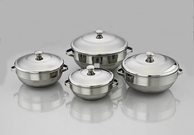 38% OFF on Maxima Royale Serving Dish Stainless Steel Bowl Silver, Pack of 4 38% OFF on Maxima Royale Serving Dish Stainless Steel Bowl Silver, Pack of 4