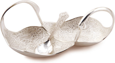 11% OFF on Ojas Mukhwas Plate Silver Plated Bowl Silver, Pack of 2 11% OFF on Ojas Mukhwas Plate Silver Plated Bowl Silver, Pack of 2