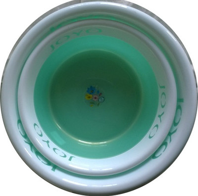 Joyo Bowl set Plastic Bowl Set Green, White, Pack of 2 Joyo Bowl set Plastic Bowl Set Green, White, Pack of 2
