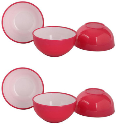 13% OFF on Shreya Impex Micro Onyx Double Colour Plastic Bowl Set Pink, Pack of 6 13% OFF on Shreya Impex Micro Onyx Double Colour Plastic Bowl Set Pink, Pack of 6