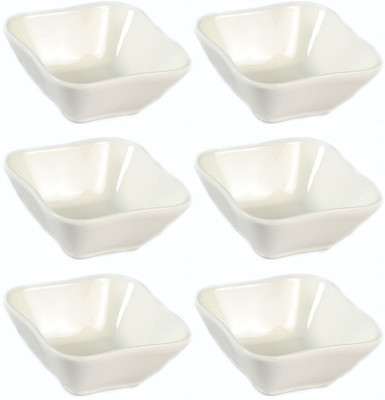 43% OFF on Cynopal Snack Dish Porcelain Bowl Set White, Pack of 6