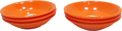 Iveo Round Sauce Melamine Bowl Set Orange, Pack of 6 Iveo Round Sauce Melamine Bowl Set Orange, Pack of 6