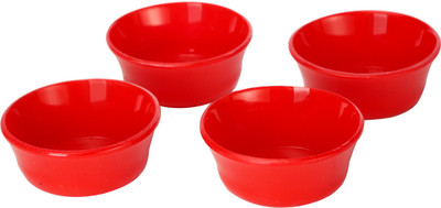 45% OFF on Saflona Polypropylene Bowl Set Red, Pack of 4