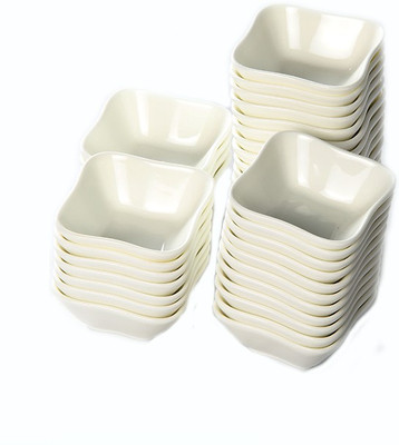 55% OFF on Cynopal Snack Dish Porcelain Bowl Set White, Pack of 36