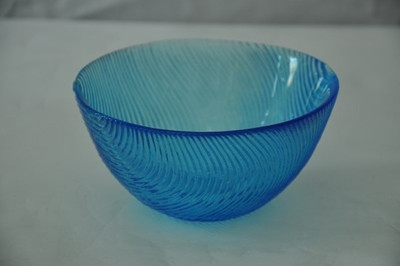Studio Blanc Serving Glass Bowl Blue, Pack of 1 Studio Blanc Serving Glass Bowl Blue, Pack of 1