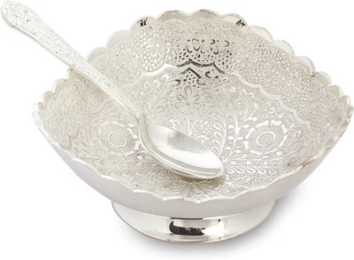 9% OFF on Ojas Dryfruit Silver Plated Bowl Silver, Pack of 2 9% OFF on Ojas Dryfruit Silver Plated Bowl Silver, Pack of 2
