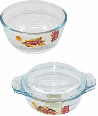 42% OFF on Arcuisine Glass Bowl Set White, Pack of 2 42% OFF on Arcuisine Glass Bowl Set White, Pack of 2