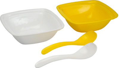 41% OFF on Saflona Polypropylene Bowl Set Yellow, White, Pack of 2 41% OFF on Saflona Polypropylene Bowl Set Yellow, White, Pack of 2