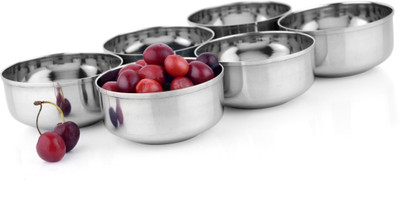 7% OFF on Mosaic Royal No 5.5 Set Of 6 Stainless Steel Bowl Set Silver, Pack of 6 7% OFF on Mosaic Royal No 5.5 Set Of 6 Stainless Steel Bowl Set Silver, Pack of 6
